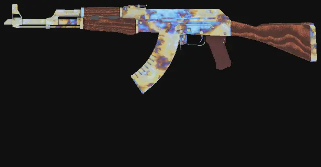 AK-47 Case Hardened seed 124 playside