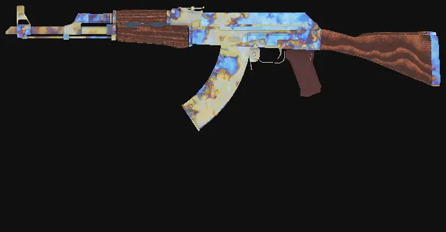 AK-47 Case Hardened seed 321 pattern render