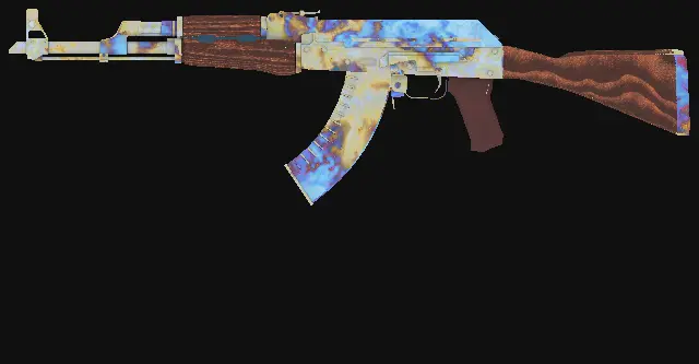 AK-47 Case Hardened seed 955 pattern render