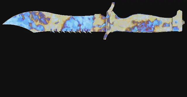 Bowie Knife Case Hardened seed 112 playside