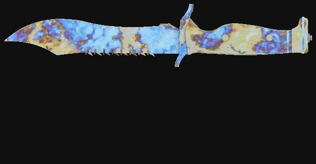 Bowie Knife Case Hardened seed 314 playside