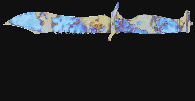 Bowie Knife Case Hardened seed 371 playside