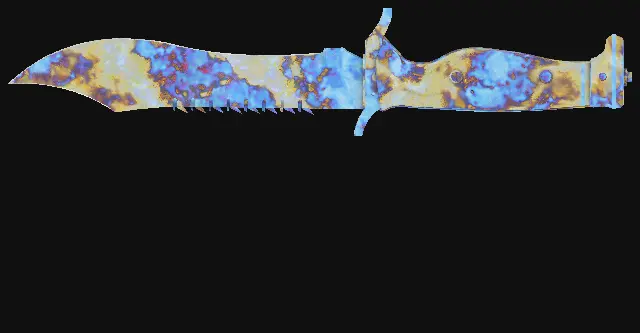 Bowie Knife Case Hardened seed 423 playside
