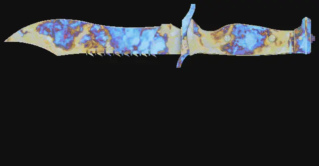 Bowie Knife Case Hardened seed 665 playside