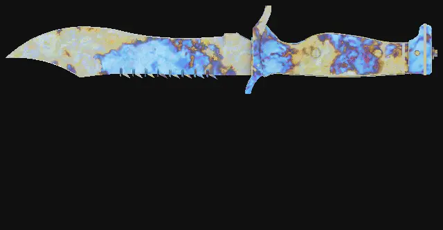 Bowie Knife Case Hardened seed 668 playside