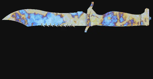 Bowie Knife Case Hardened seed 671 playside