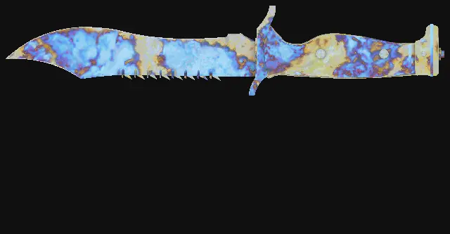 Bowie Knife Case Hardened seed 703 playside