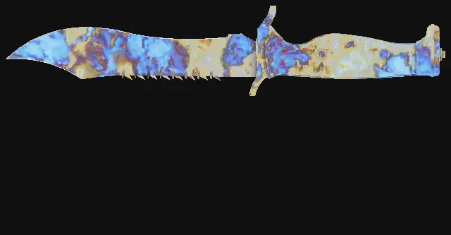 Bowie Knife Case Hardened seed 809 playside