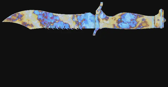 Bowie Knife Case Hardened seed 857 playside