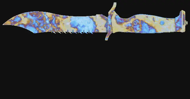 Bowie Knife Case Hardened seed 863 playside