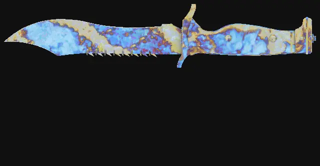 Bowie Knife Case Hardened seed 881 playside