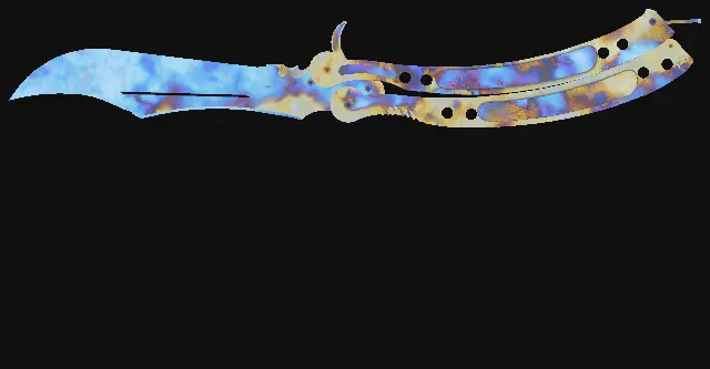 Butterfly Knife Case Hardened seed 182 playside