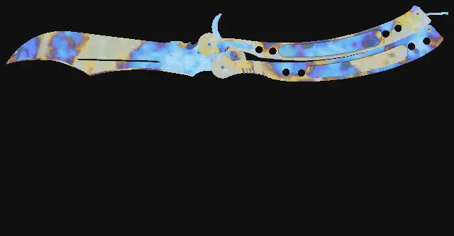 Butterfly Knife Case Hardened seed 255 playside