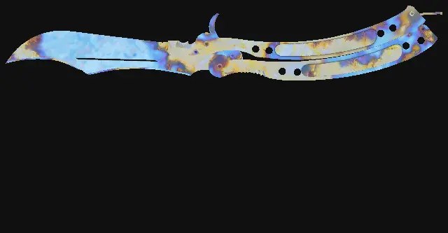Butterfly Knife Case Hardened seed 283 playside