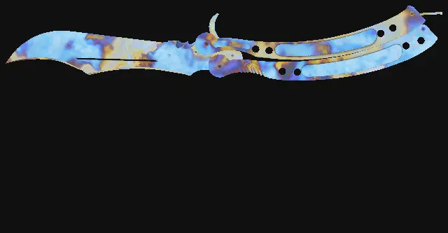 Butterfly Knife Case Hardened seed 424 playside