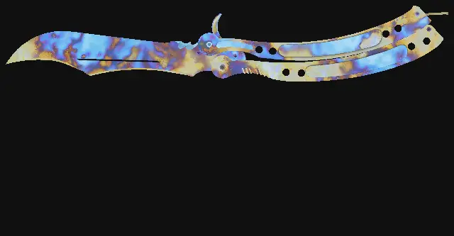 Butterfly Knife Case Hardened seed 460 playside