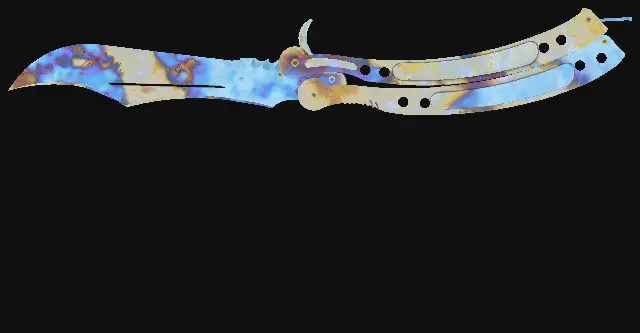 Butterfly Knife Case Hardened seed 464 playside