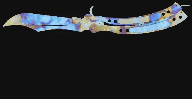 Butterfly Knife Case Hardened seed 612 playside
