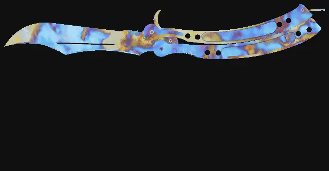 Butterfly Knife Case Hardened seed 631 playside