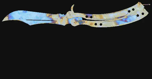Butterfly Knife Case Hardened seed 638 playside