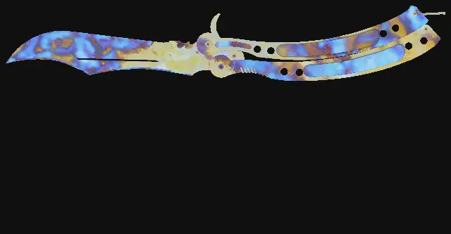 Butterfly Knife Case Hardened seed 7 playside