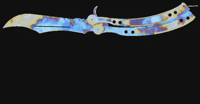 Butterfly Knife Case Hardened seed 702 playside