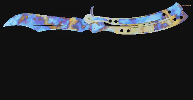 Butterfly Knife Case Hardened seed 708 playside