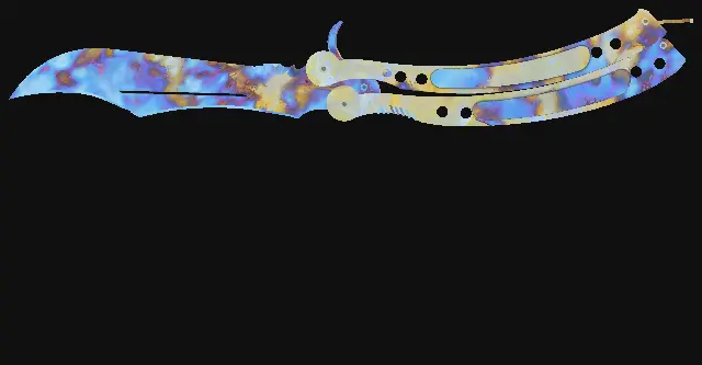 Butterfly Knife Case Hardened seed 711 playside