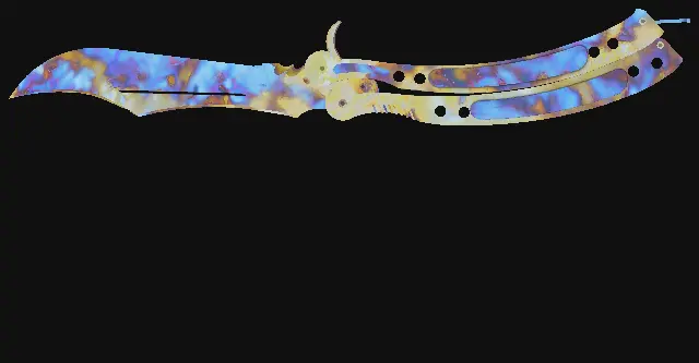 Butterfly Knife Case Hardened seed 714 playside