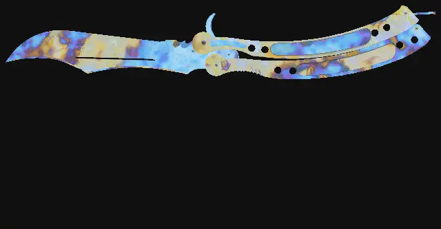Butterfly Knife Case Hardened seed 741 playside