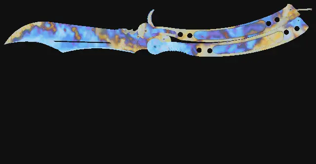 Butterfly Knife Case Hardened seed 770 playside