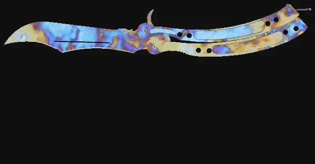 Butterfly Knife Case Hardened seed 799 playside