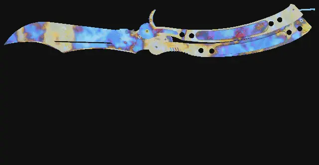 Butterfly Knife Case Hardened seed 801 playside
