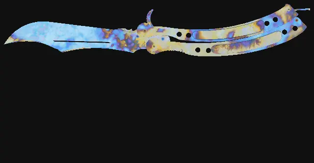 Butterfly Knife Case Hardened seed 838 playside