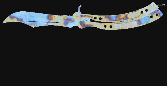 Butterfly Knife Case Hardened seed 839 playside