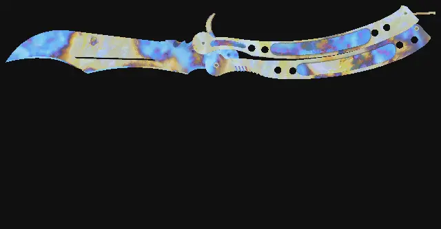 Butterfly Knife Case Hardened seed 842 playside