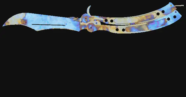 Butterfly Knife Case Hardened seed 881 playside