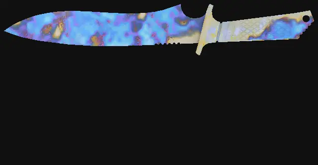 Classic Knife Case Hardened seed 144 playside