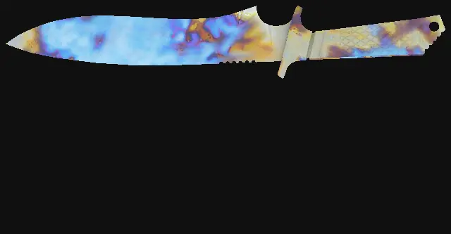 Classic Knife Case Hardened seed 166 playside