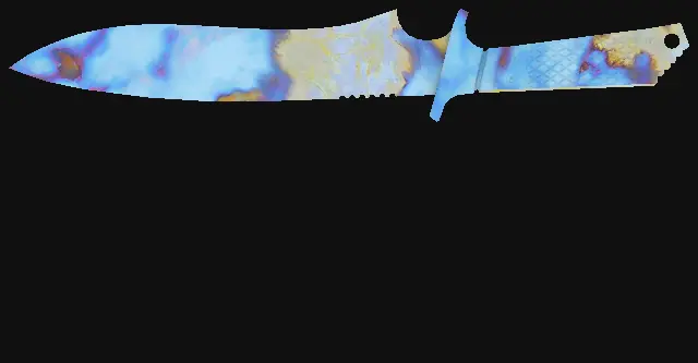 Classic Knife Case Hardened seed 525 playside