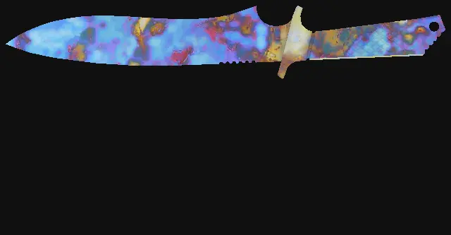 Classic Knife Case Hardened seed 636 playside