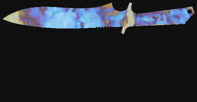 Classic Knife Case Hardened seed 729 playside