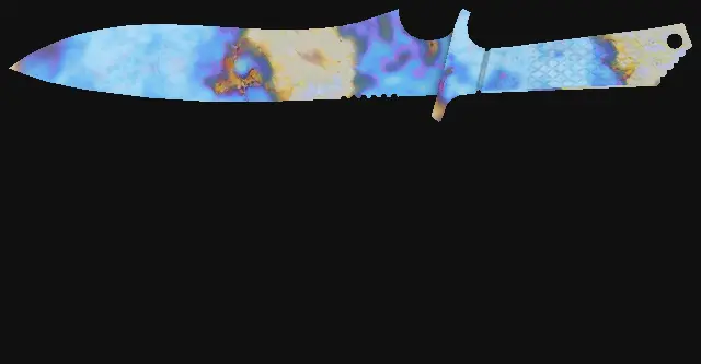 Classic Knife Case Hardened seed 955 playside