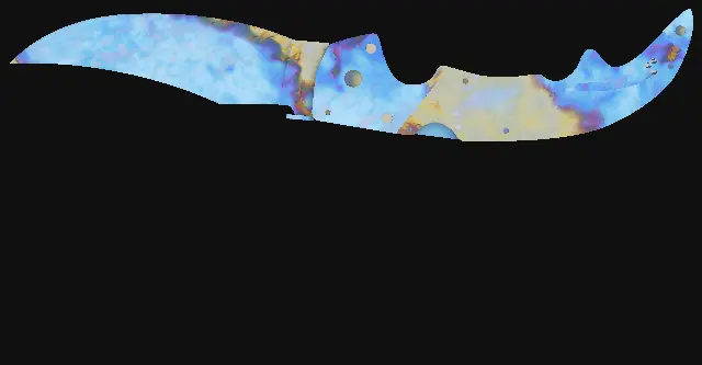 Falchion Knife Case Hardened seed 130 playside