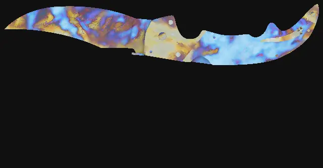 Falchion Knife Case Hardened seed 166 playside