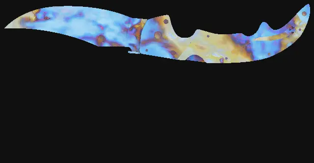 Falchion Knife Case Hardened seed 335 playside