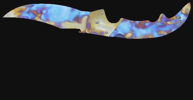 Falchion Knife Case Hardened seed 466 playside