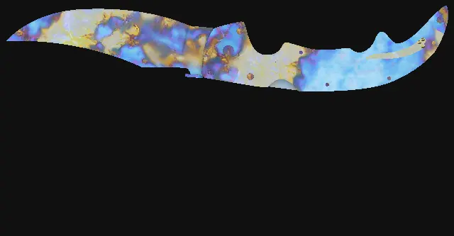 Falchion Knife Case Hardened seed 496 playside