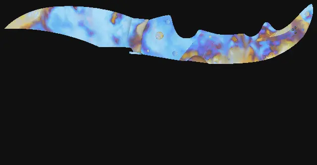 Falchion Knife Case Hardened seed 631 playside