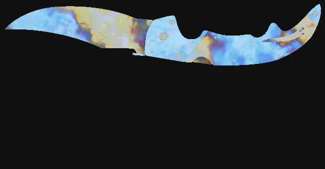 Falchion Knife Case Hardened seed 698 playside